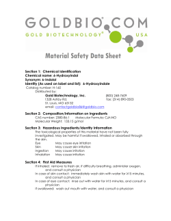 SDS (MSDS) - 6-Hydroxyindole