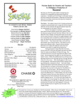 Seussical Preview Guide