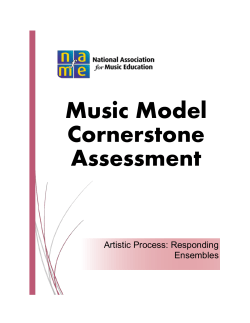 Music Model Cornerstone Assessment