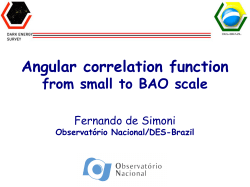 Angular correlation function