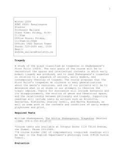 HUMS 4904 - Carleton University