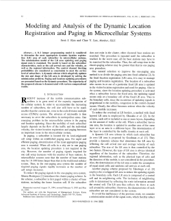 Modeling and Analysis of the Dynamic Location - delab-auth