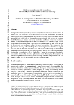 Life is precious because it is precarious