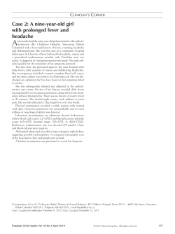 Case 1: An eight-year-old girl with short stature