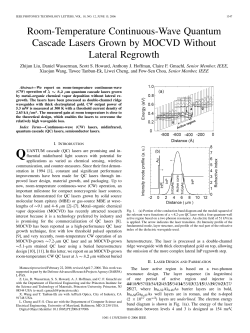 Room-Temperature Continuous-Wave Quantum Cascade Lasers