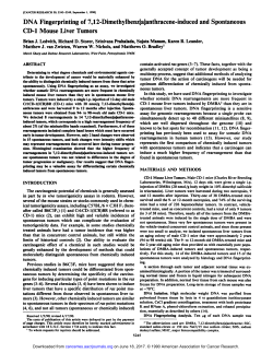 DNA Fingerprinting of 7,12-Dimethylbenz[a