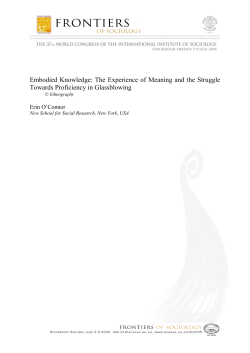 Embodied Knowledge: The Experience of Meaning and the Struggle