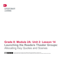 Grade 8: Module 2A: Unit 2