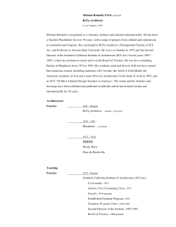 Michael Rotondi, FAIA principal RoTo Architects Michael Rotondi is