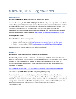 March 28, 2014 - Regional News