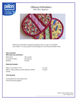 Oblong Potholders
