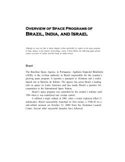 Overview of Space Programs of Brazil, India, and Israel
