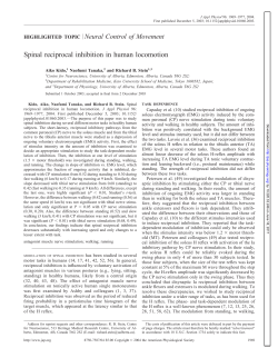 Spinal reciprocal inhibition in human locomotion