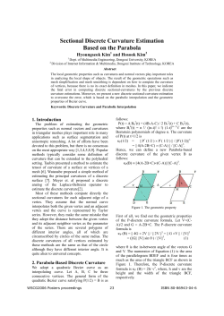 Sectional Discrete Curvature Estimation Based on the Parabola