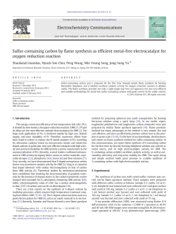 Sulfur-containing carbon by flame synthesis as efficient metal