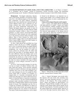 Fan-Shaped Deposits on Earth, Mars, and in the Laboratory