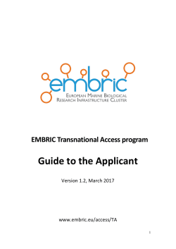 Guide to the Applicant