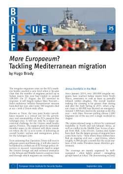 Mare Europaeum? Tackling Mediterranean migration