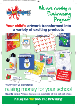 raising money for your school