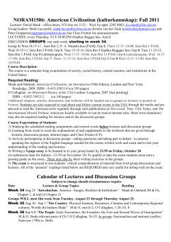 HFENG 1401: American Civilization: Spring 2005