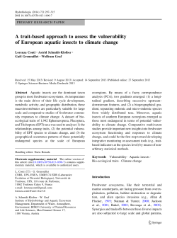 A trait-based approach to assess the vulnerability of European