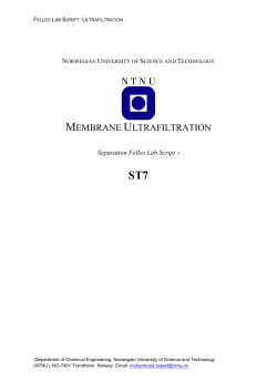 membrane ultra filtration