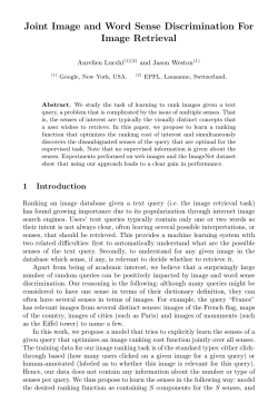 Joint Image and Word Sense Discrimination For