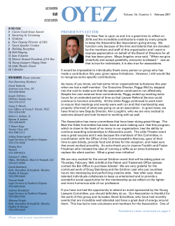 OYEZ February 2017 - Alexandria Bar Association