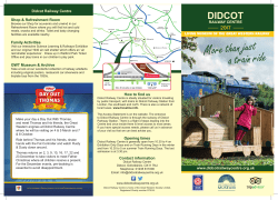 2017 Programme Leaflet - Didcot Railway Centre