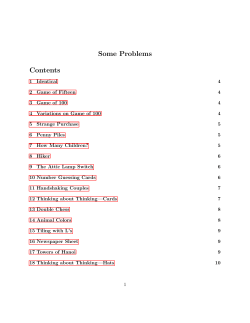 Problems - Mathematics
