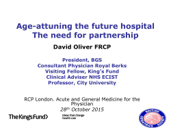 Age-attuning the future hospital