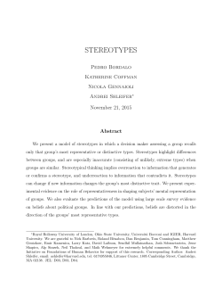 stereotypes - NYU School of Law