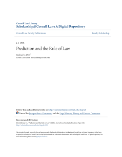 Prediction and the Rule of Law