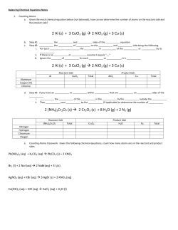 2 AlCl3 (g) + 3 Cu (s) 2