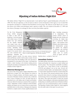 Hijacking of Indian Airlines Flight 814 - CDM