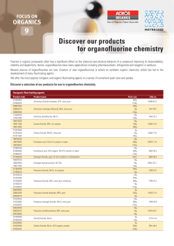Organofluorine Chemistry