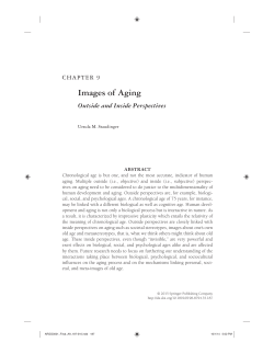 Images of Aging: Outside and Inside Perspectives