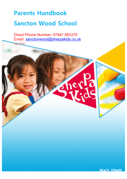 Sherpa Kids Parent Handbook