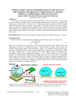 normal force change distributions on the contact area during the