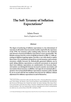 The Soft Tyranny of Inflation Expectations