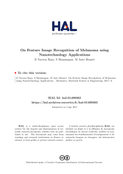 On Feature Image Recognition of Melanoma using