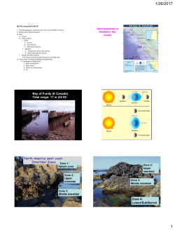 Bay of Fundy (E Canada) Tidal range: 17 m (55 ft)! North America
