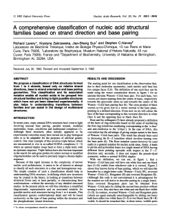 A comprehensive classification of nucleic acid