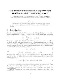 On prolific individuals in a supercritical continuous state branching