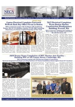 NECA Boston Chapter News