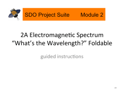 2A Electromagne5c Spectrum &ldquo;What`s the Wavelength?&rdquo; Foldable