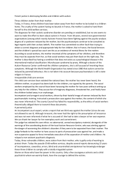 French justice is destroying families and children