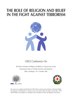 the role of religion and belief in the fight against terrorism