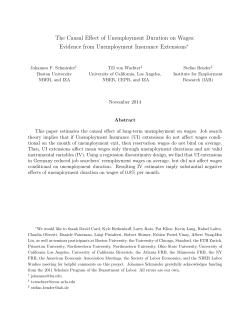 The Causal Effect of Unemployment Duration on Wages: Evidence