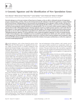 A Genomic Signature and the Identification of New